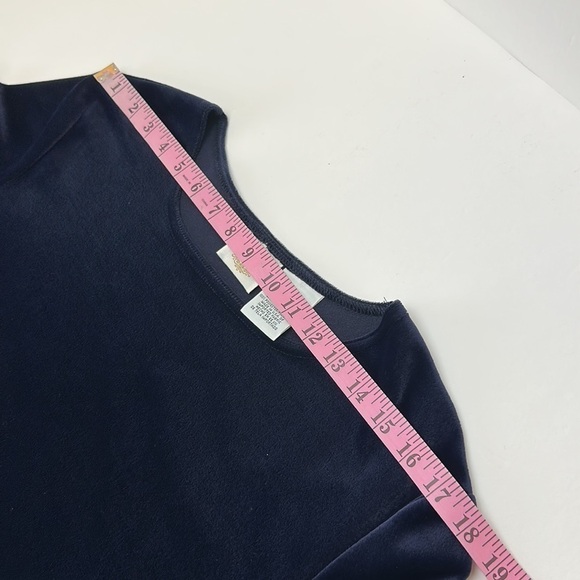 Vintage TR Bentley Navy Velvet Maxi Dress Large Floral Beaded Detail Side Slit - Picture 11 of 14